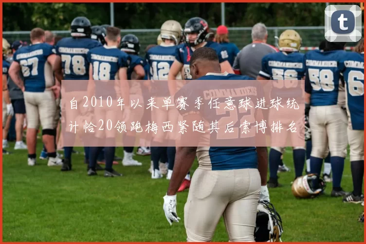 自2010年以来单赛季任意球进球统计恰20领跑梅西紧随其后索博排名第22